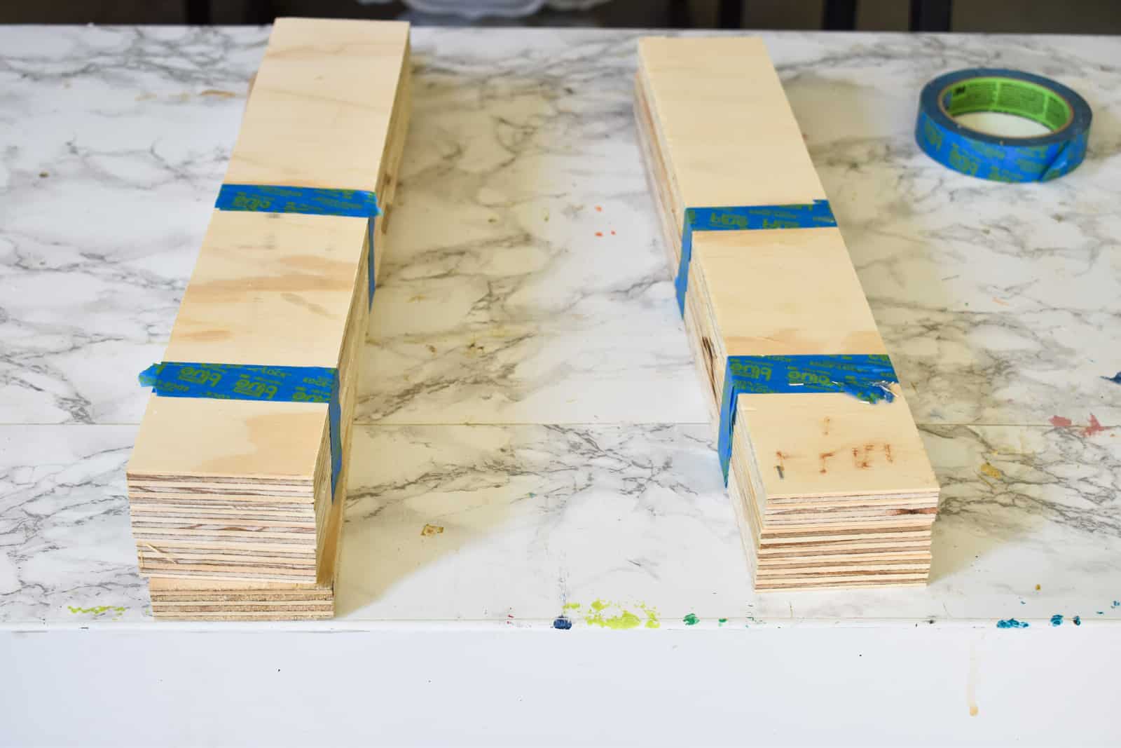 trim plywood strips to size