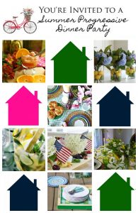 teaming up with a group of bloggers for a fun and festive summer dinner party