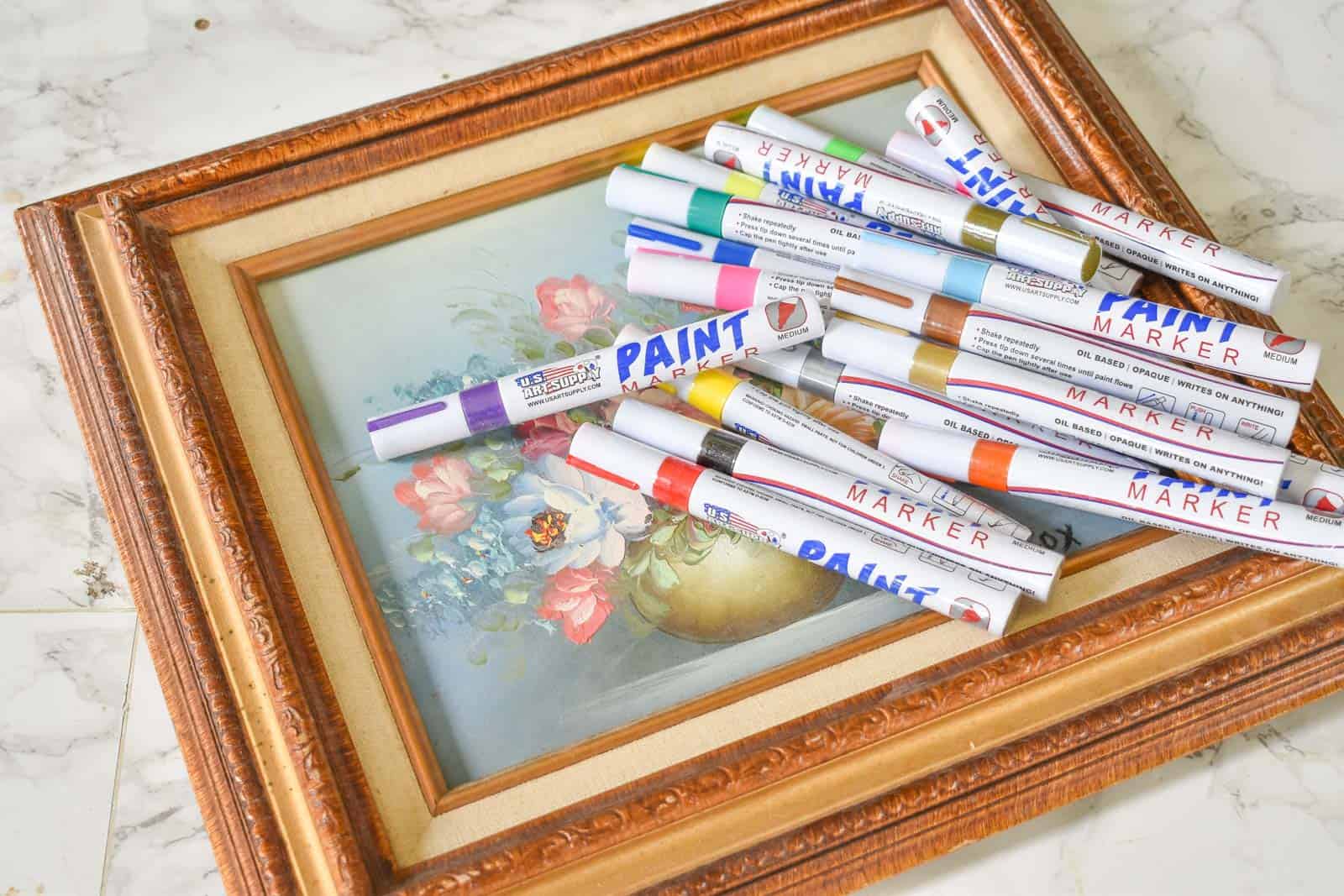paint pens for thrift store art