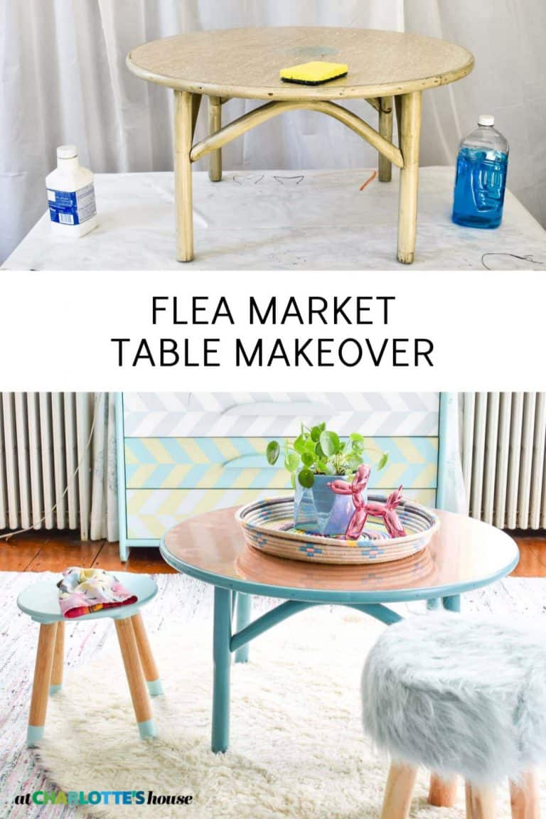 FLEA MARKET TABLE MAKEOVER At Charlotte's House