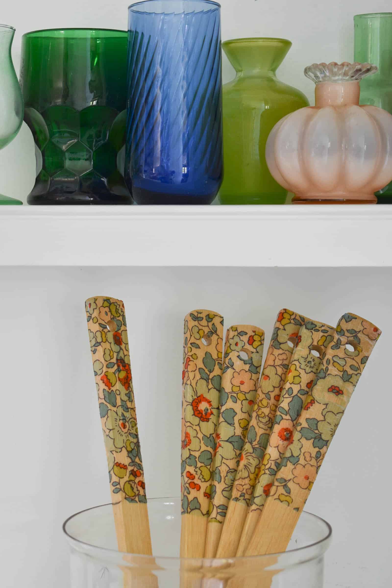 Personalized Bamboo Kitchen Utensil Holder - Floral Designs – A