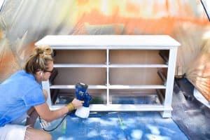 give the dresser one coat of primer