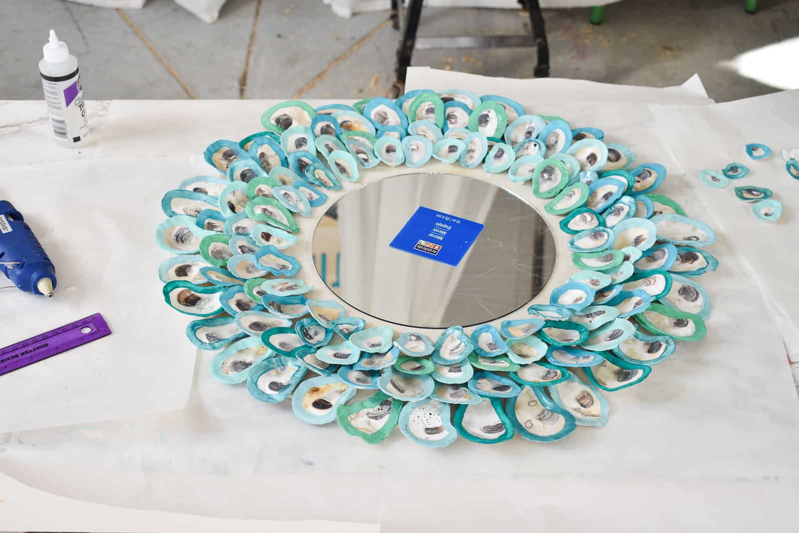 last ring of the oyster shell mirror