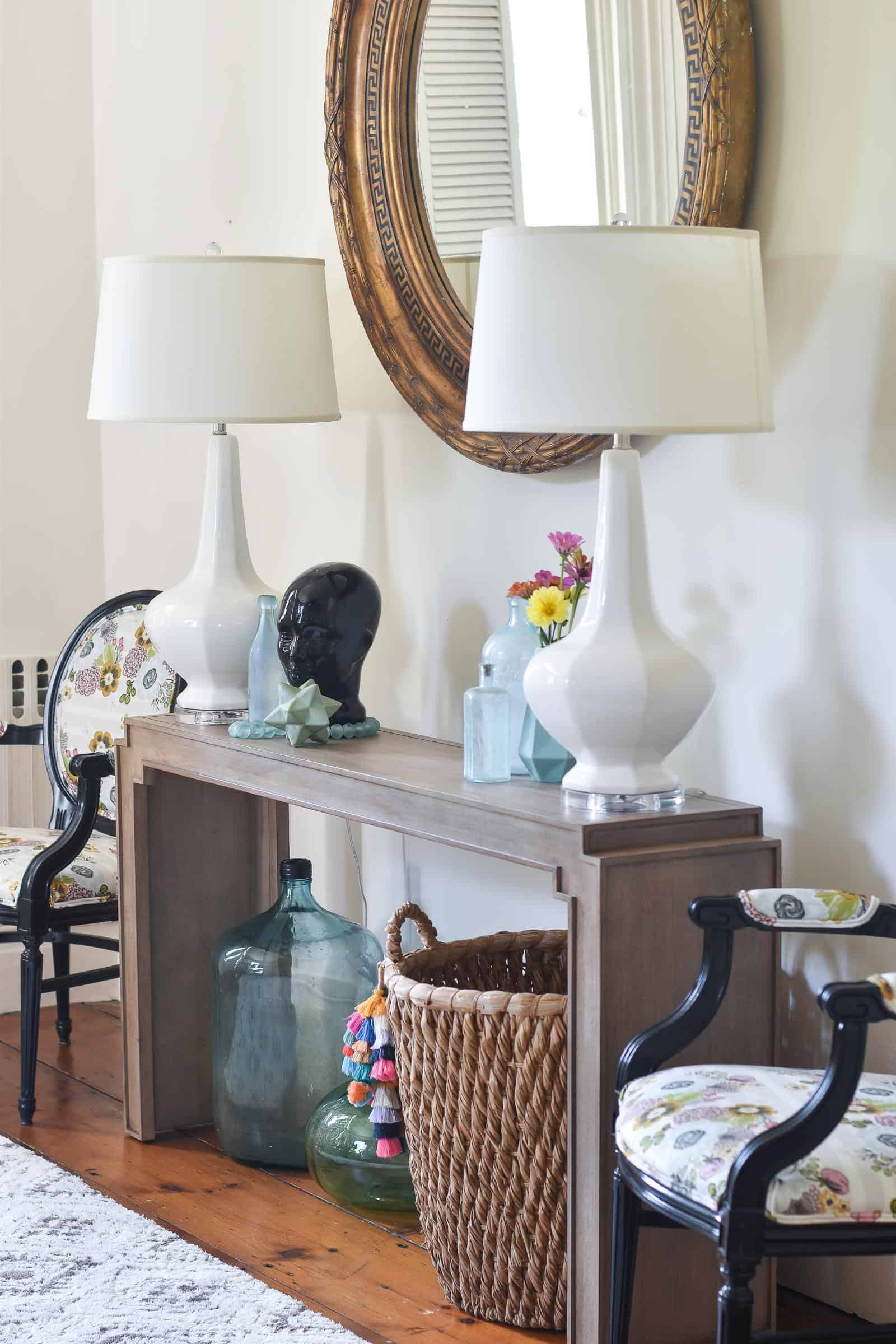 new console table in connecticut foyer