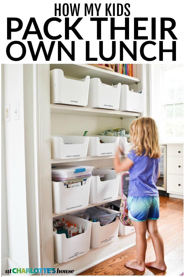 How i set up a kids lunch box station!