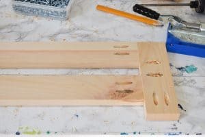 using pocket holes to make the bed rails