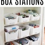 Kids lunch box station