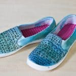 how to update simple cotton shoes with watercolor and pattern
