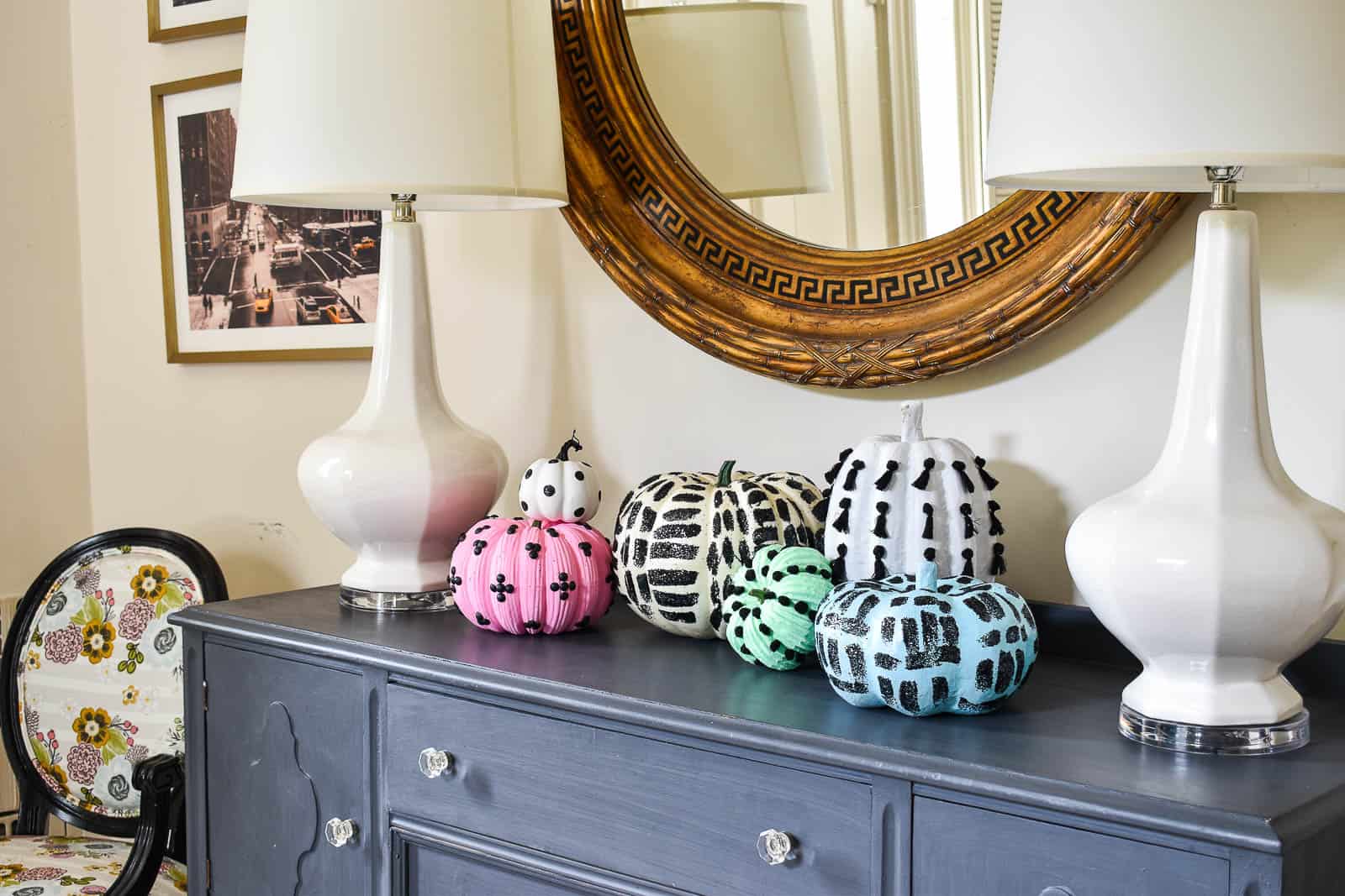 colorful pumpkins to match my decor