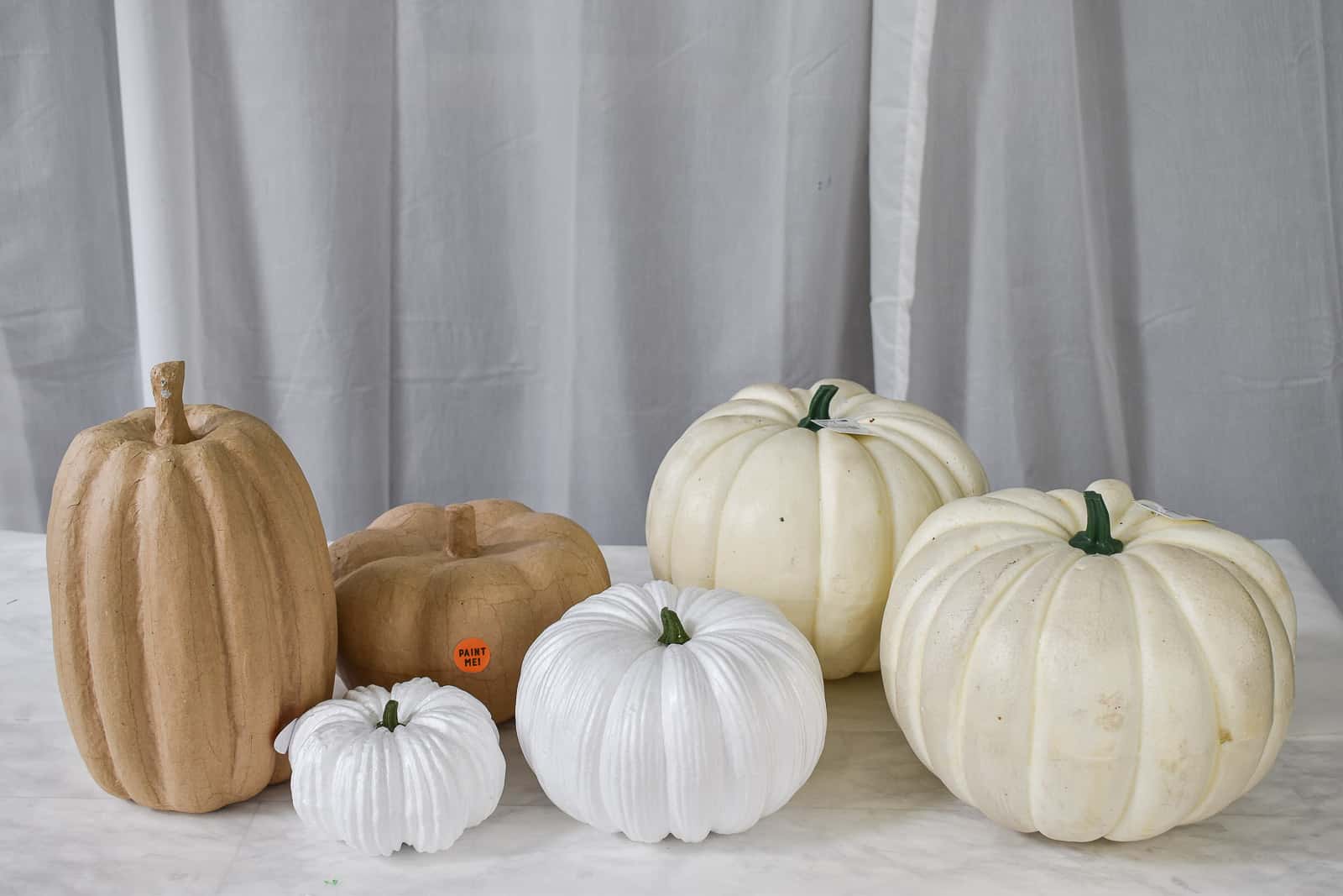 unpainted pumpkins