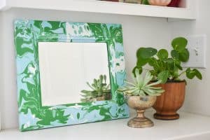 paint pour mirror