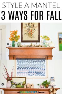 decorating a mantel for fall