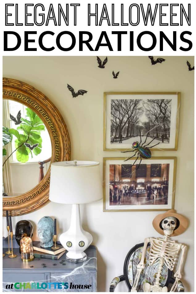 Halloween foyer decor