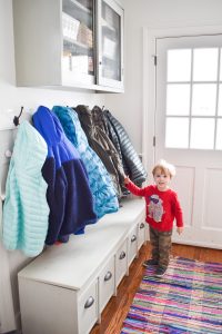 leave coats and valuables behind