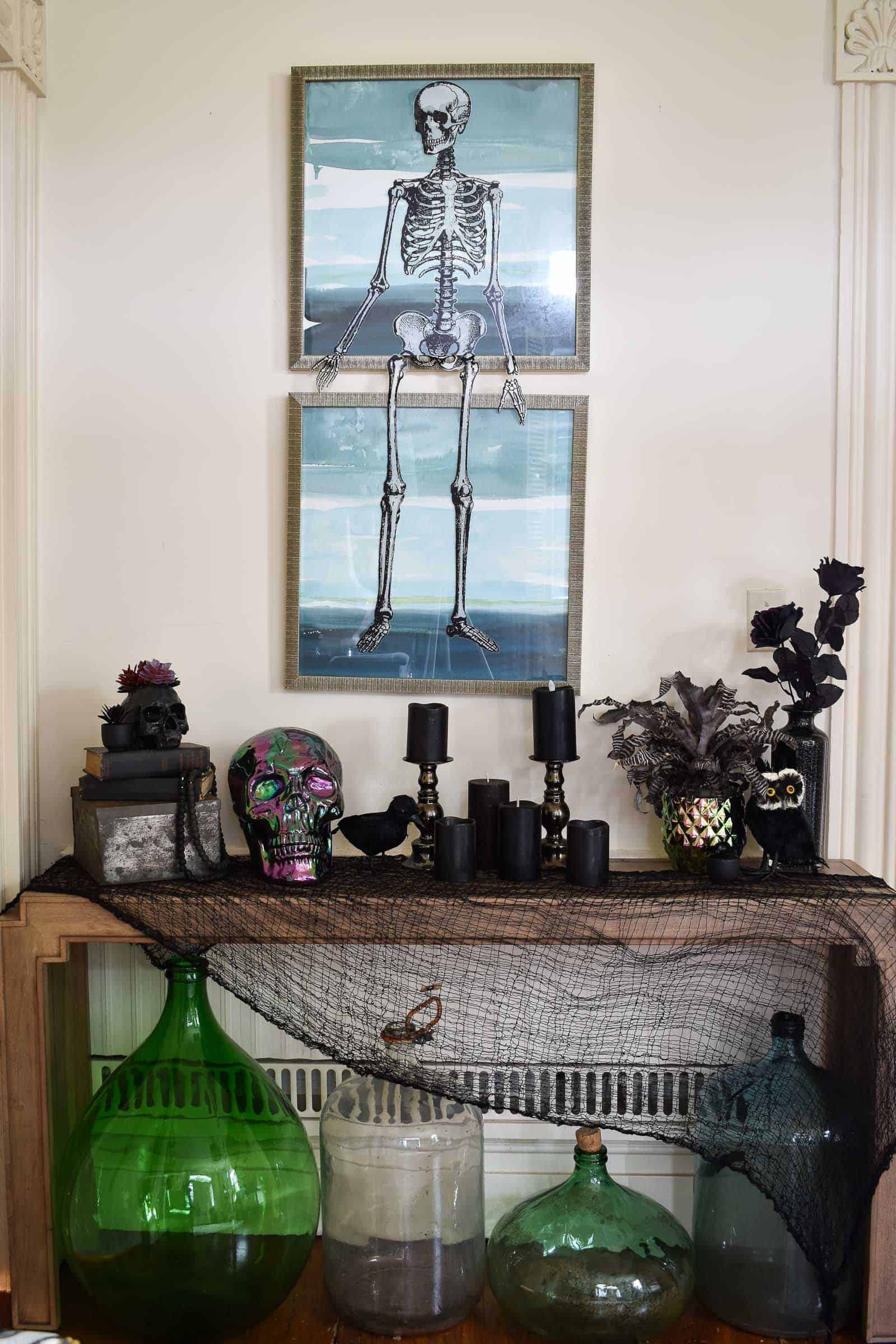 skeleton vinyl wall decal