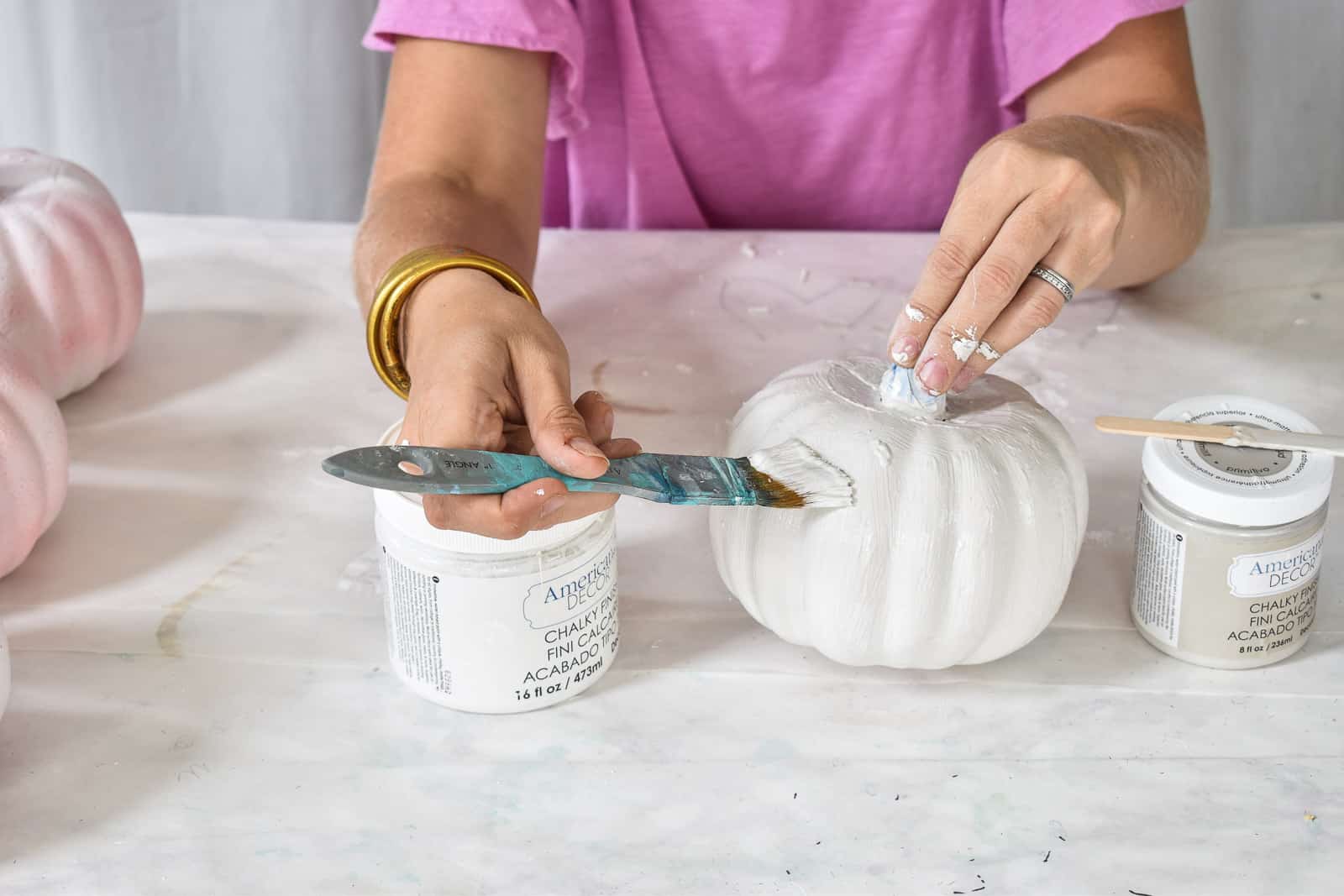 paint with white chalk paint