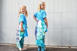 loving their no sew mermaid costumes