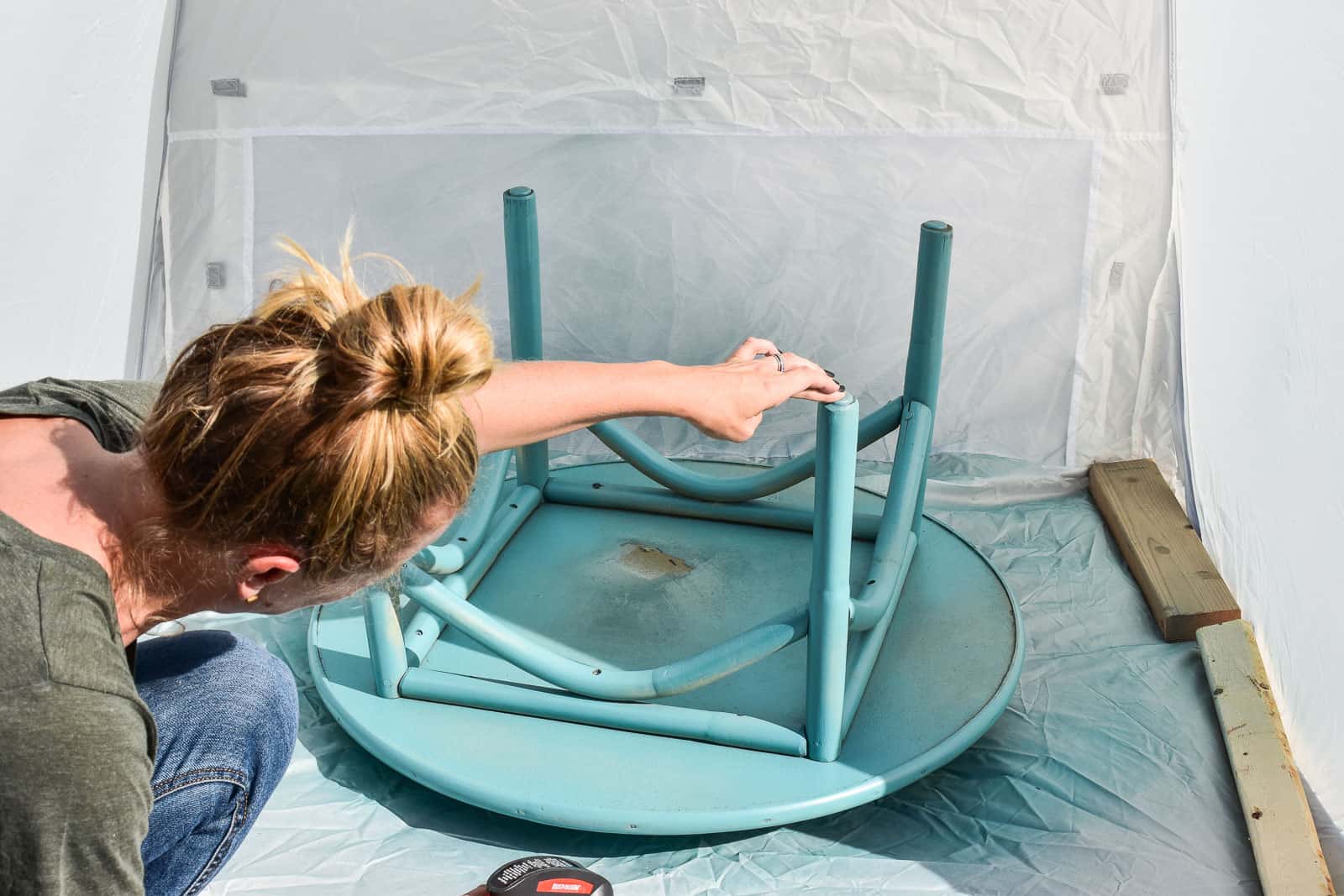 Painting a Dry Erase Table - At Charlotte's House