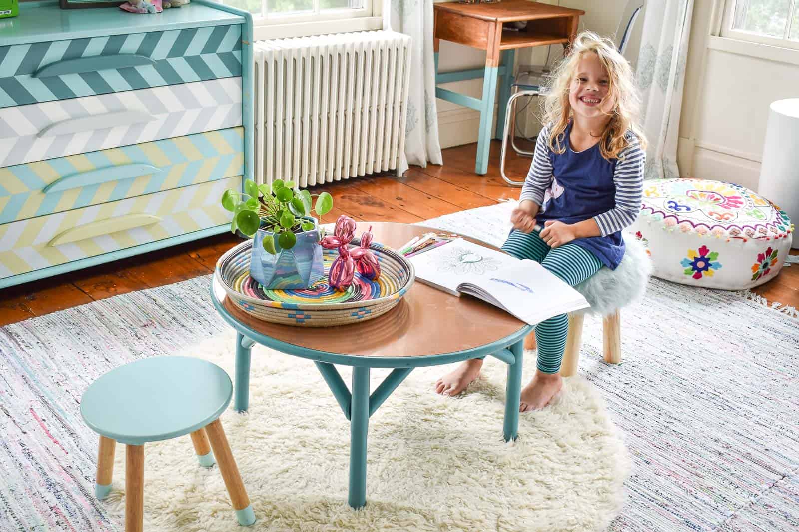 Thrifted Coffee Table Makeover - At Charlotte's House