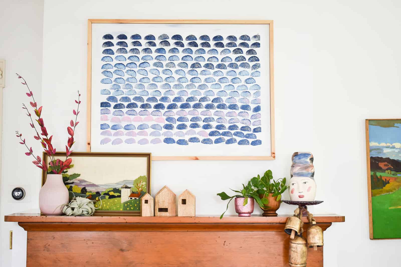 how to style a mantel