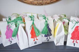 advent bags for tree