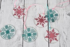 Day 8: Twelve Days of Ornaments- Clear Snowflake Ornaments