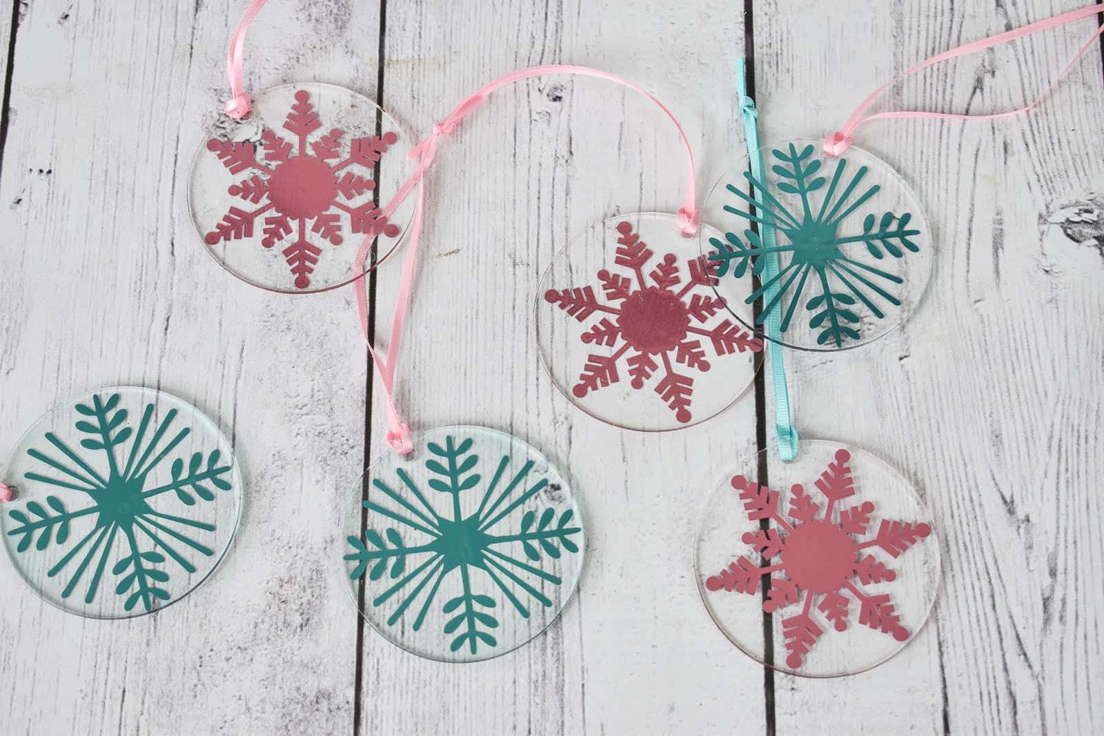 clear acrylic snowflake ornaments