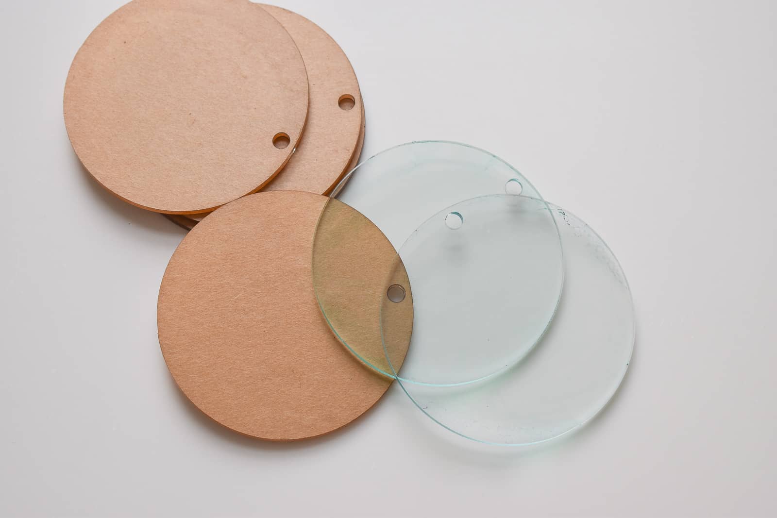 clear acrylic circles