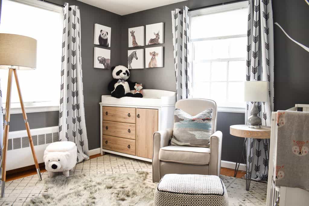 Gray and White Nursery Reveal At Charlotte's House