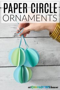 diy paper circle ornaments
