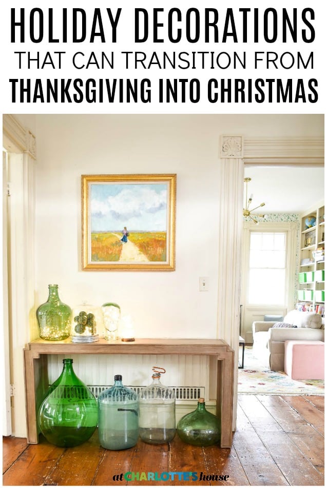 transitional holiday decor