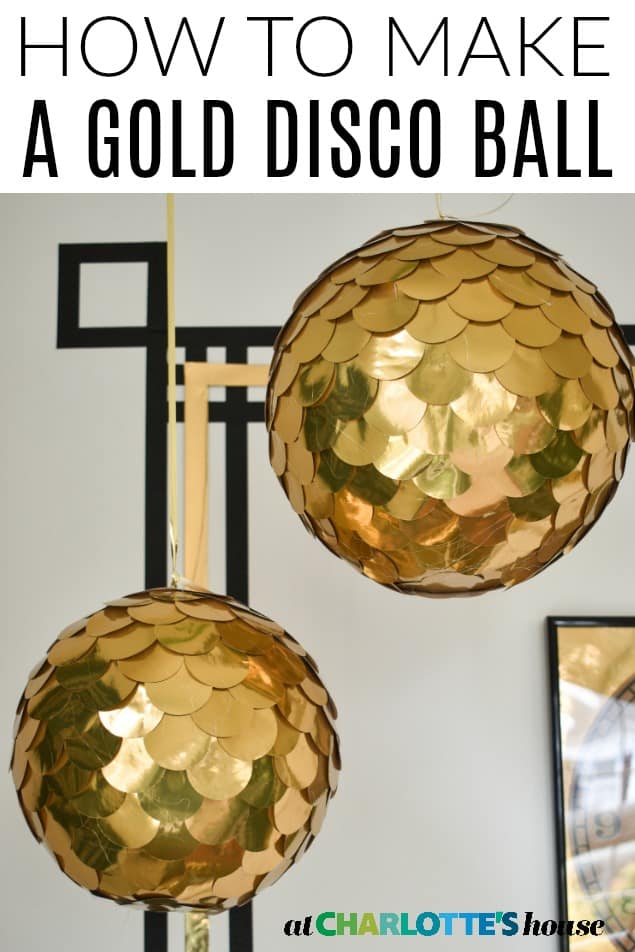 gold disco ball