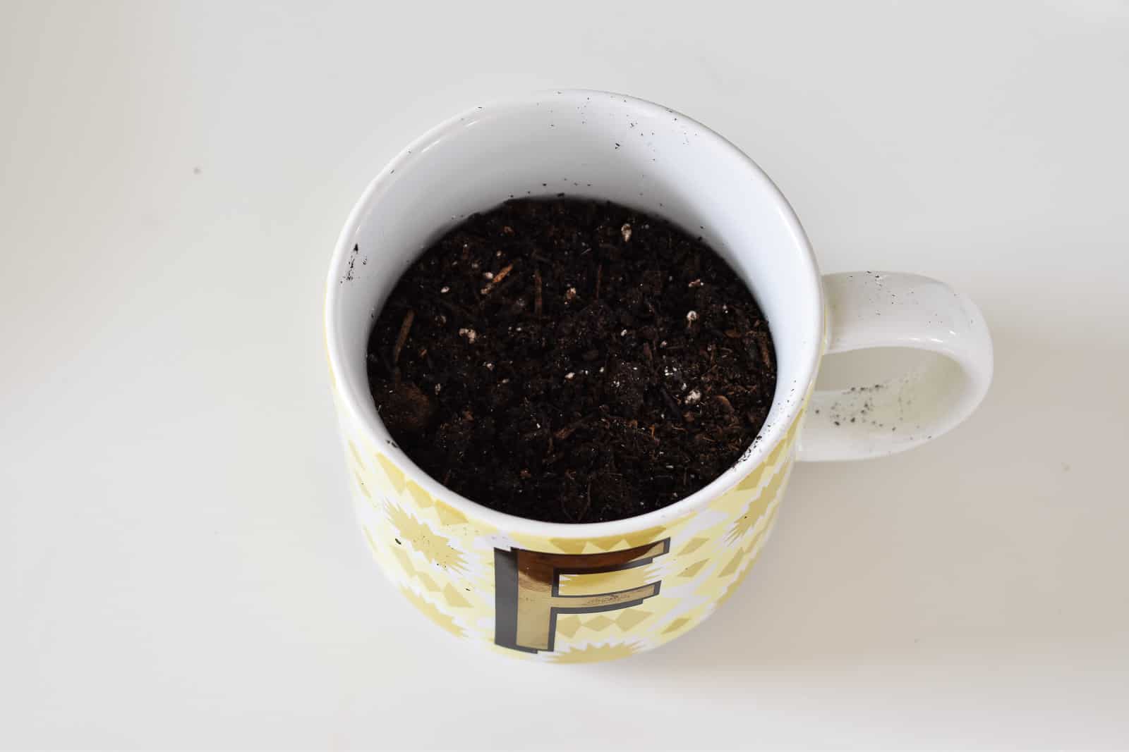 add dirt to mug