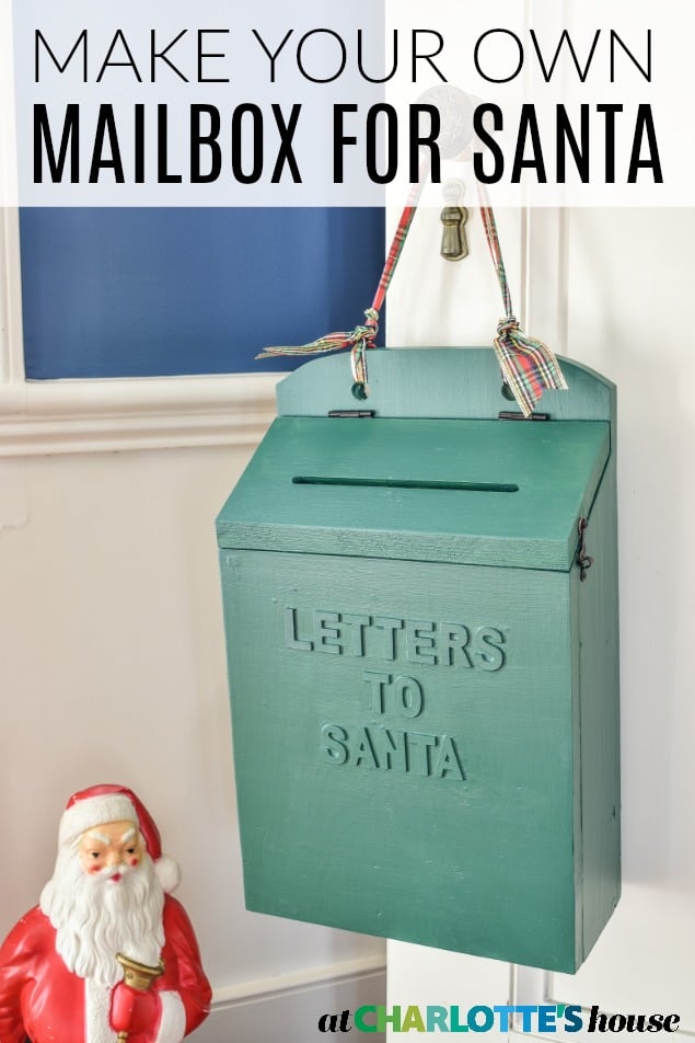 wooden letters to santa mailbox