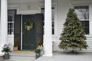 simple outside Christmas decor