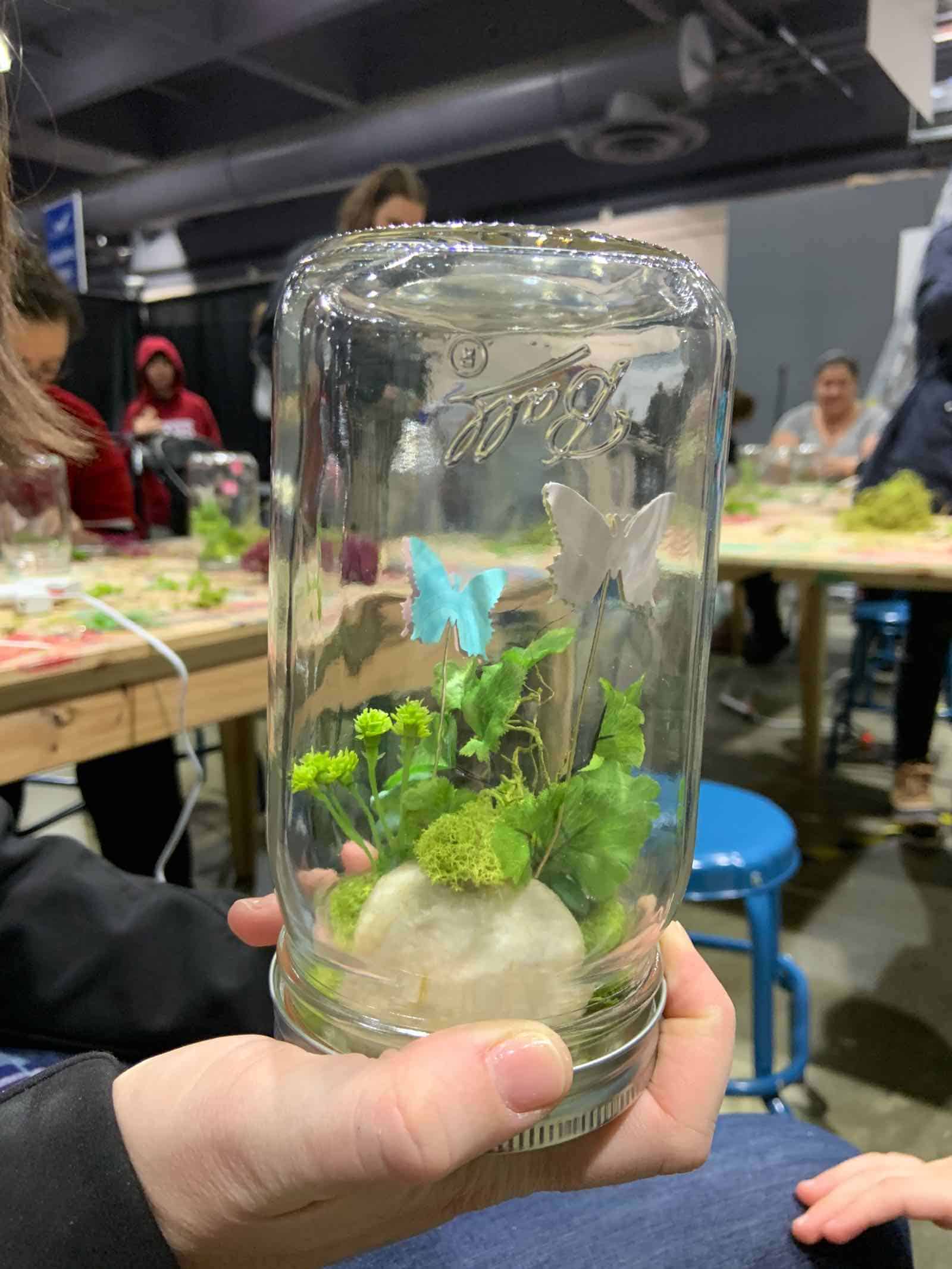 terrarium made at philly home show