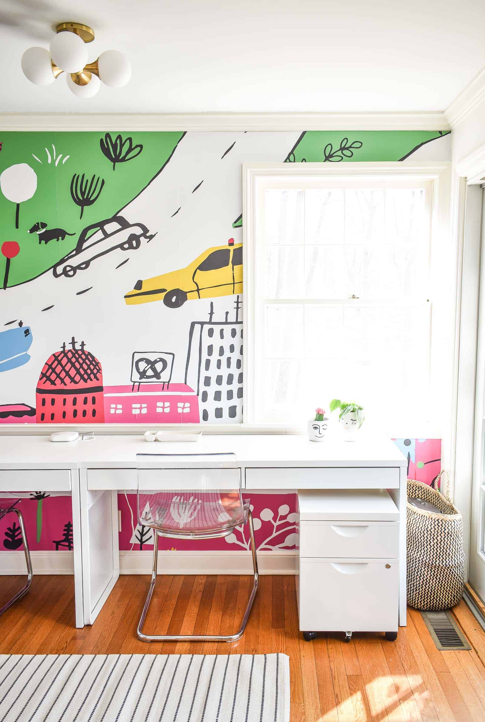 kids desk area