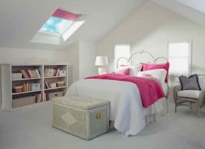 pink skylight blinds