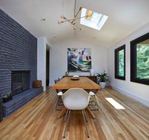 skylights in dining room