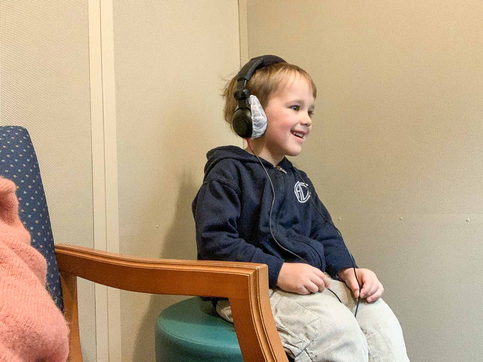 arthur getting a hearing test