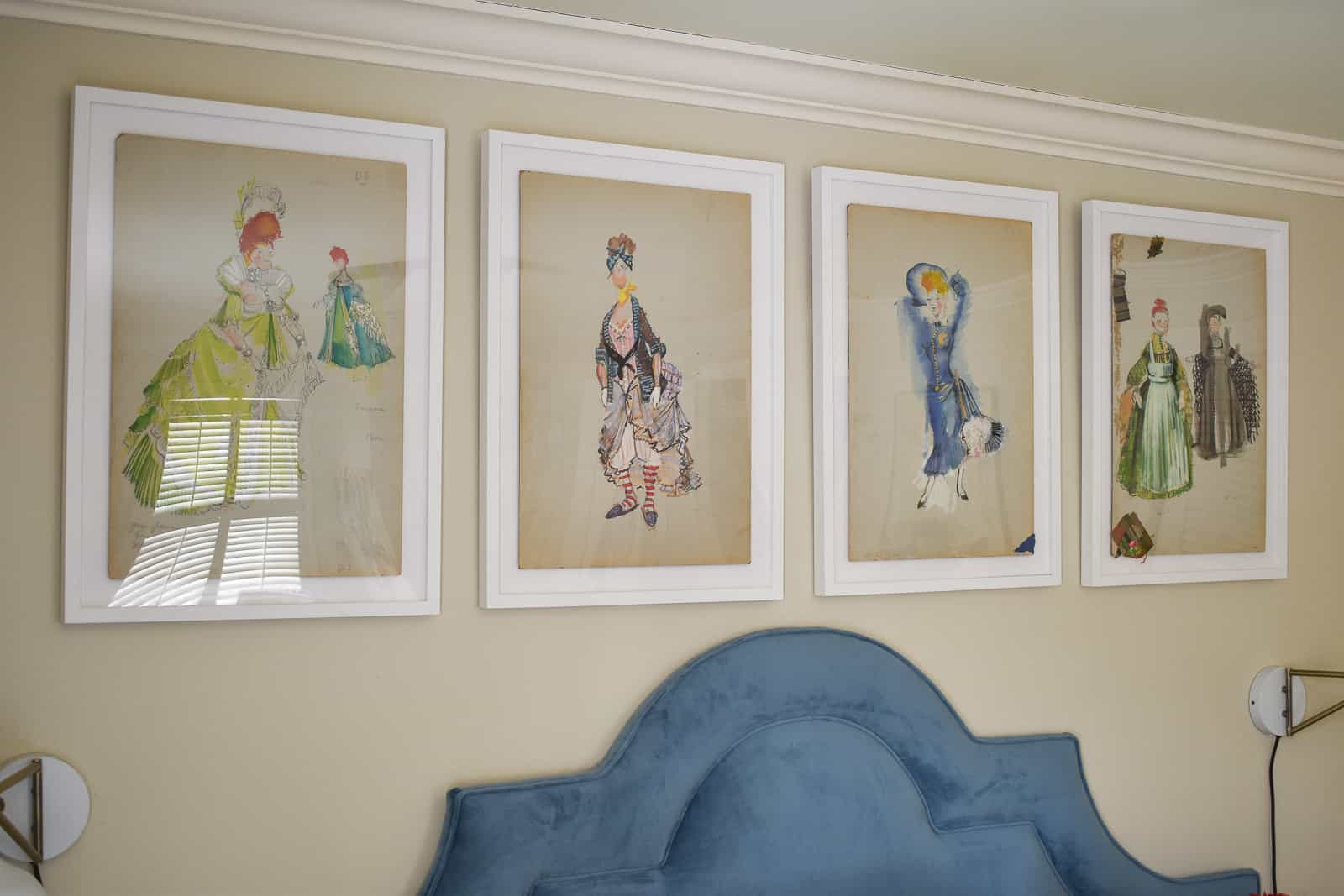 how framebridge framed my flea market sketches