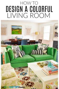 Designing a colorful living room