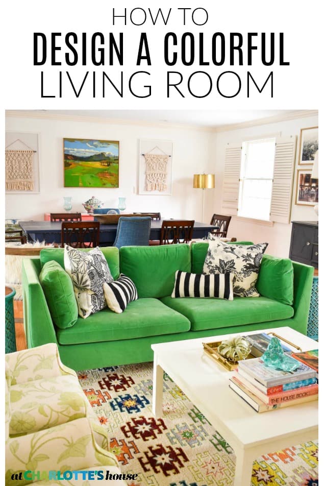 Designing a colorful living room