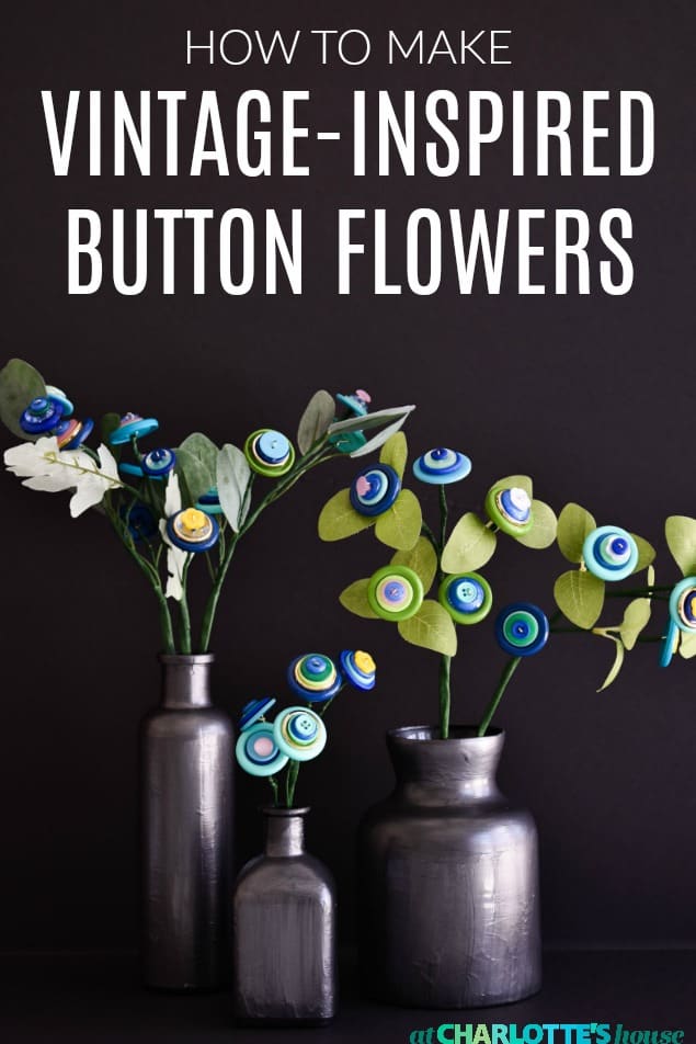 elegant button flowers