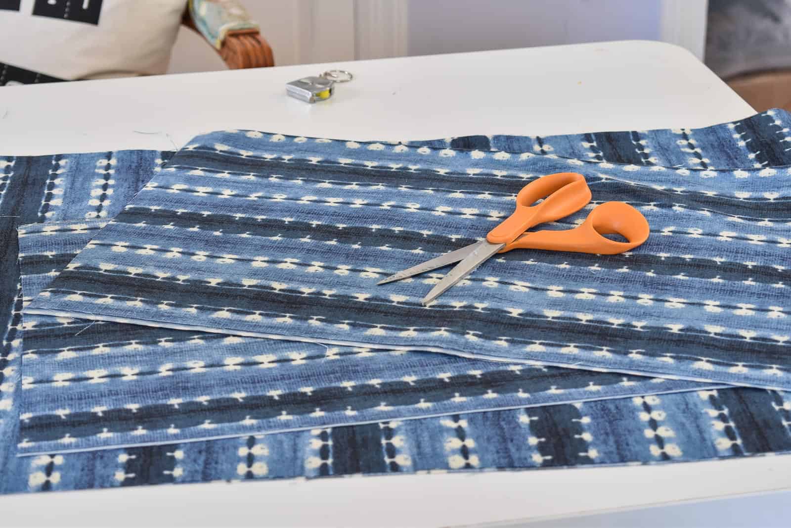 how to make indigo placemats