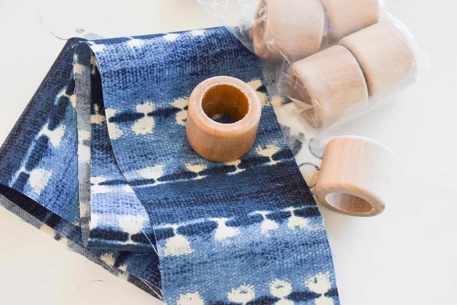 how to make indigo napkin rings