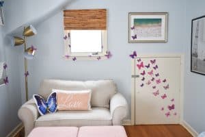 butterfly accent for a girls room