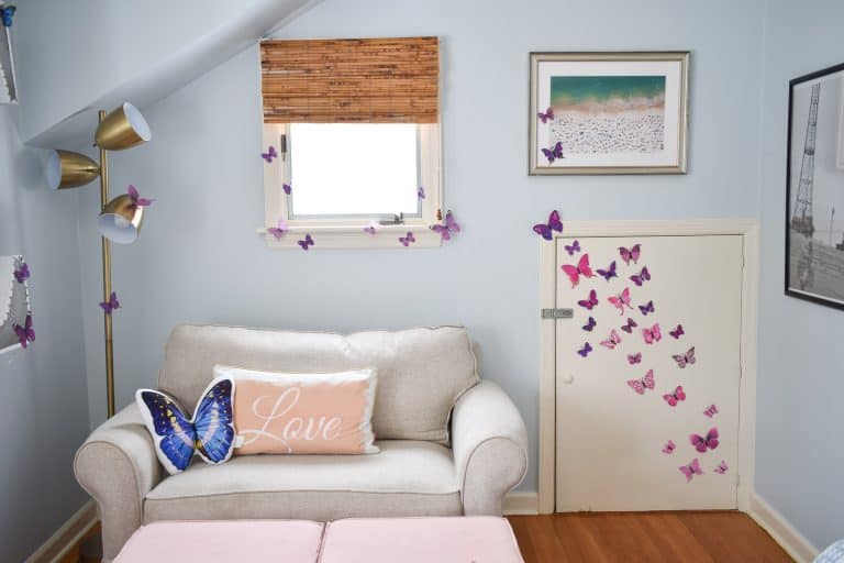living room butterfly stickers decor