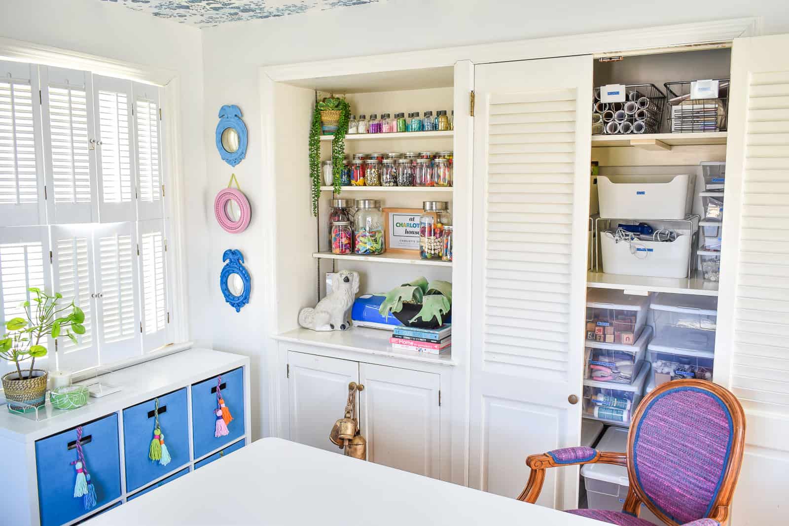 Craft Room Reveal and Organization Tips From My First Home - Aubree  Originals