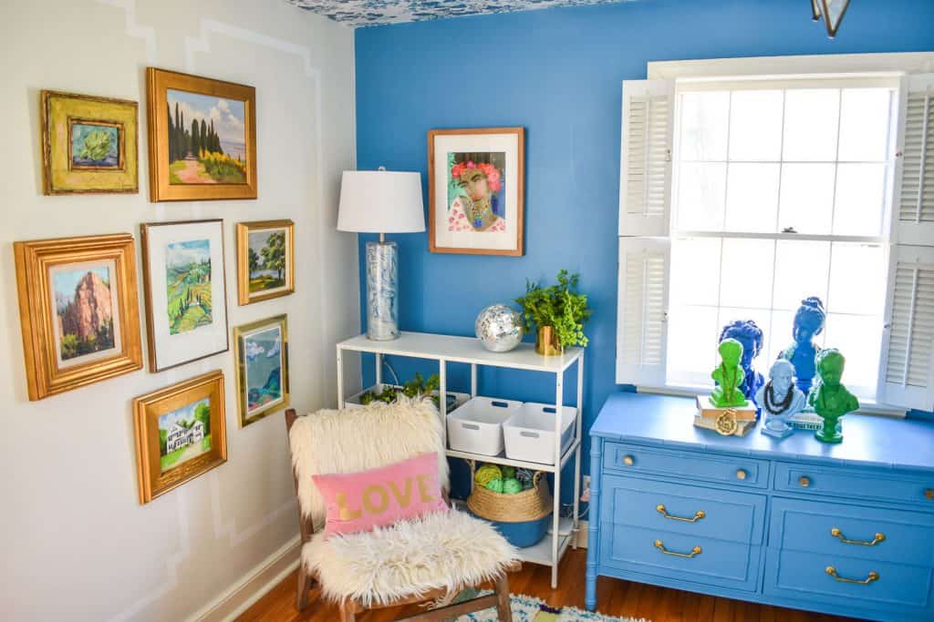 bold eclectic office reveal